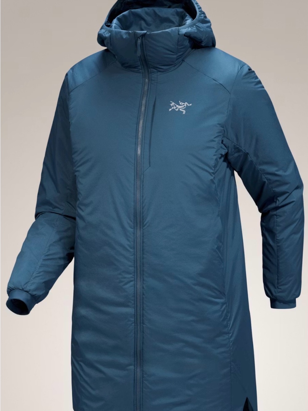 Arc'teryx Atom Long Women's Teal Hooded Insulated Puffer Coat - Picture 6 of 10